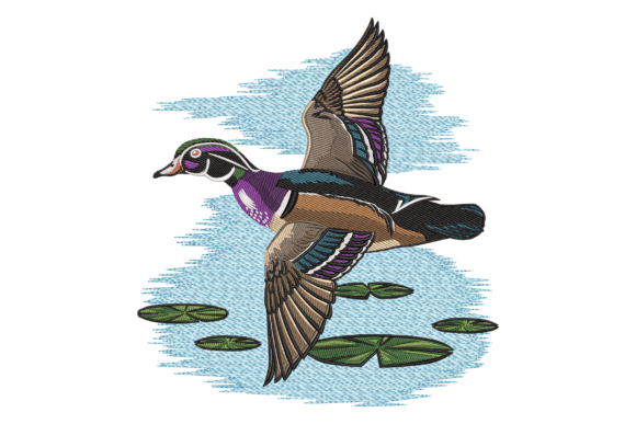 Flying Duck: A Whimsical Embroidery Design Review