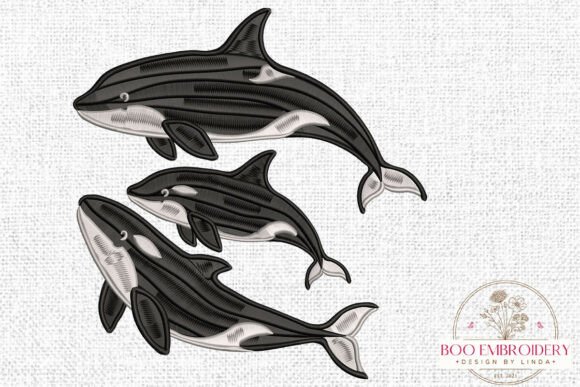 Orca Whale Embroidery Design Review for Etsy Shops