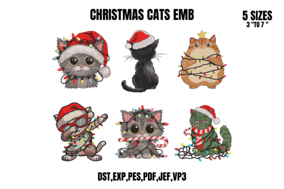 Review: 6 Christmas Cats Set for Holiday Embroidery