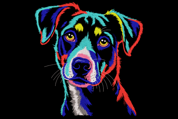 Review: Colorful Dog Portrait for Small Business Merch