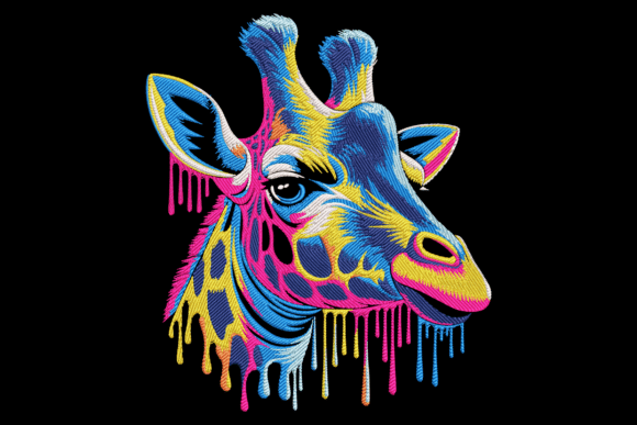 Review: Colorful Giraffe Head for Brand Merch