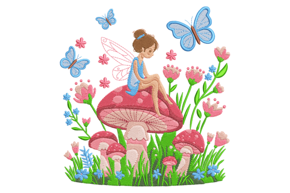 Review: Fairy Sitting on Mushroom Design