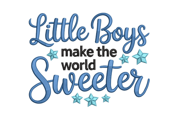 Review: Little Boys Sweeter World Embroidery Design
