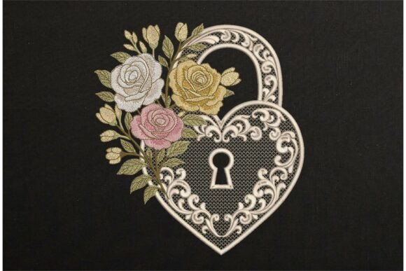 Reviewing Vintage Romantic Heart Lock Lace Black